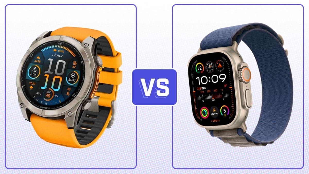 Garmin Fenix 8 vs. Apple Watch Ultra: The Fenix wins big on battery life