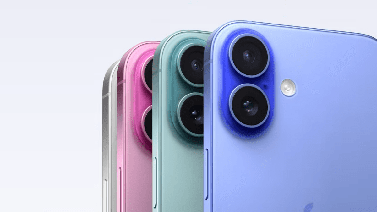 Apple shows off the new iPhone 16 and 16 Plus.