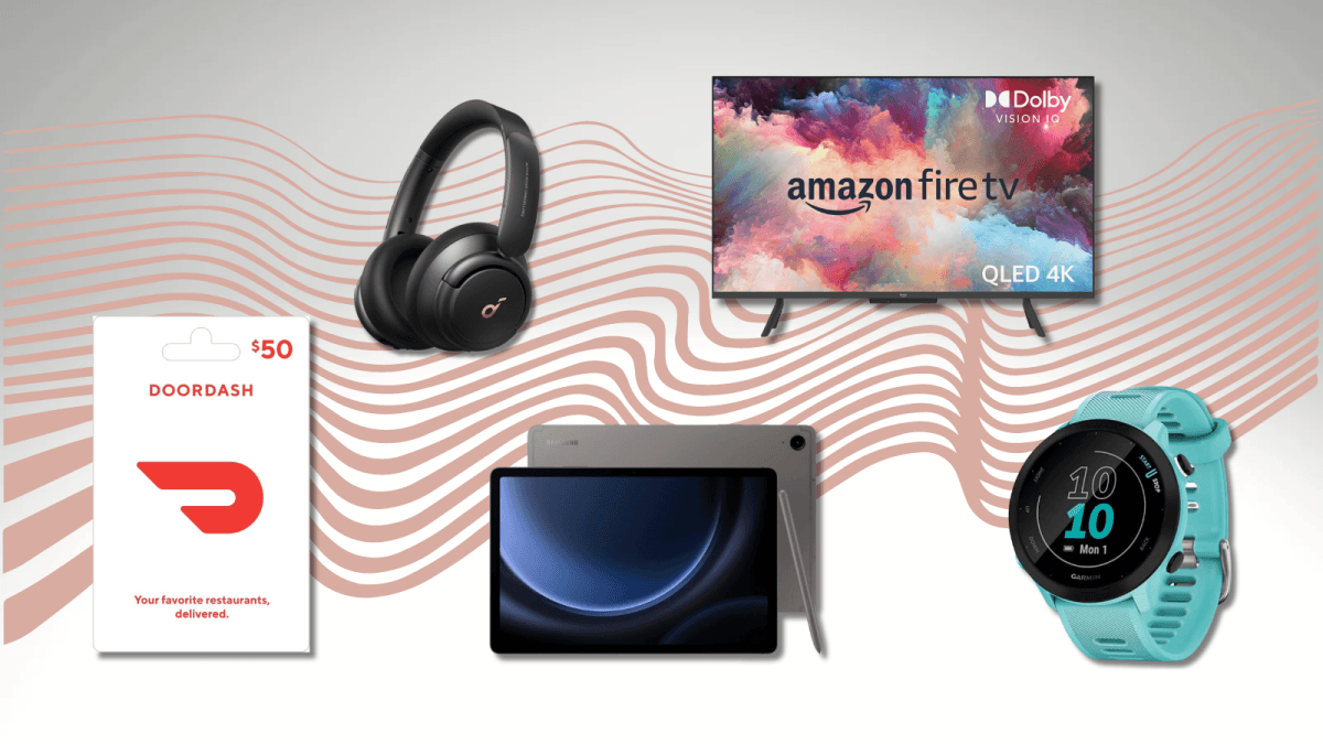 Best Amazon deals of the day: DoorDash gift card, 50-inch Amazon Omni QLED Fire TV, Soundcore Life Q30, Galaxy Tab S9 FE, Garmin Forerunner 55
