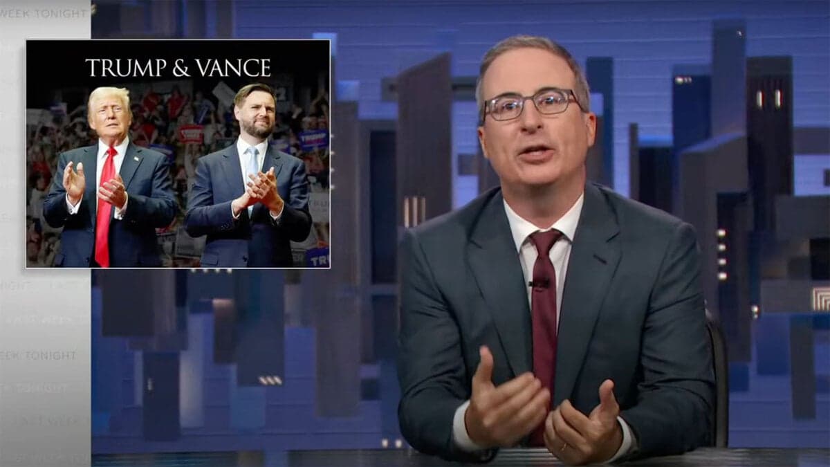 John Oliver responds to Trump saying JD Vance isn't 'weird'