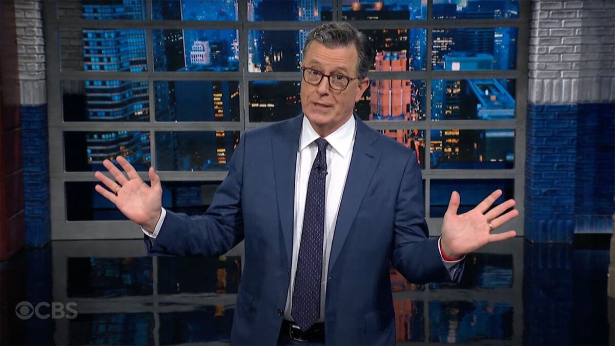 Stephen Colbert gleefully mocks Trump's podcast appearance, clip by clip