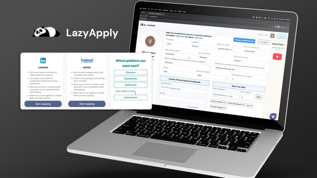 Use LazyApply to land your dream job with the help of AI